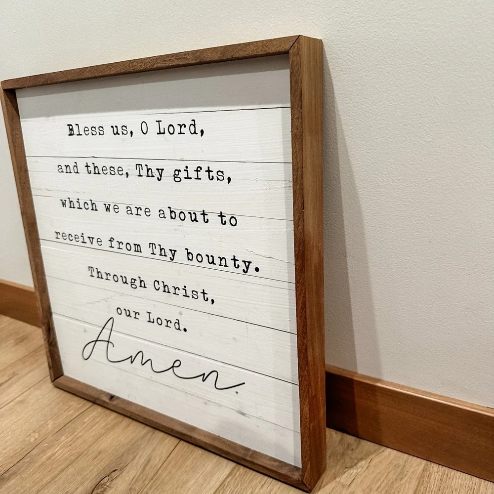 Spiritual Quote Wood Framed‎ Wall Hanging 